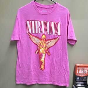 Pink Nirvana Graphic T-Shirt